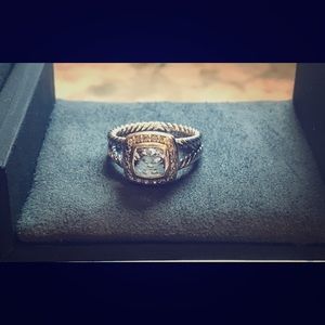 David Yurman Albion Ring White Topaz Diamond